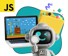 Язык программирования JavaScript + AI. Проектное обучение + геймификация + AI-помощники - КИБЕРшкола программирования для детей, компьютерные курсы для школьников, начинающих и подростков - KIBERone г. Южное Бутово