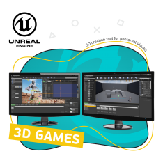 Unreal Engine 4. Игровой движок - КИБЕРшкола программирования для детей, компьютерные курсы для школьников, начинающих и подростков - KIBERone г. Южное Бутово