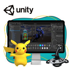 Мир игр на Unity 2D на популярном движке + AI-помощники - КИБЕРшкола программирования для детей, компьютерные курсы для школьников, начинающих и подростков - KIBERone г. Южное Бутово