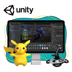 Мир игр на Unity 2D на популярном движке + AI-помощники - КИБЕРшкола программирования для детей, компьютерные курсы для школьников, начинающих и подростков - KIBERone г. Южное Бутово