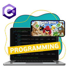 Программирование на C#. Удивительный мир 2D-игр - КИБЕРшкола программирования для детей, компьютерные курсы для школьников, начинающих и подростков - KIBERone г. Южное Бутово